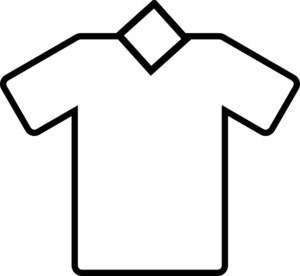 300x276 White Tshirt Vneck Clip Art