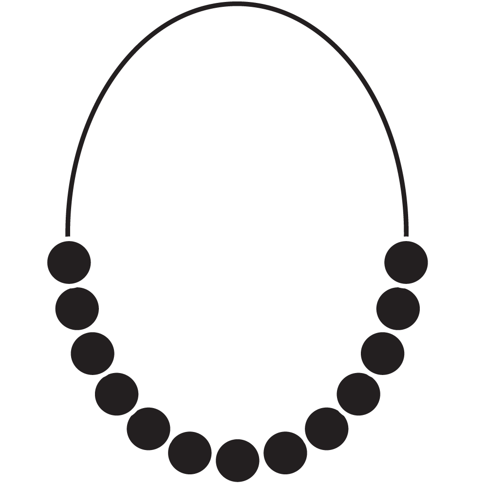 1000x1000 Necklace Clipart Outline