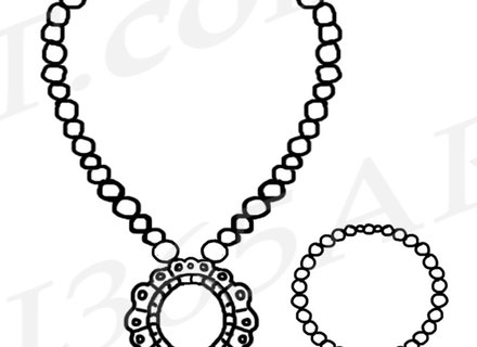 440x320 Pearl Necklace Clipart