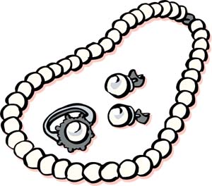 300x264 Cartoon Necklaces Clipart