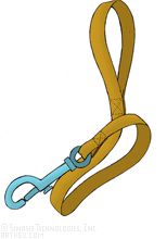 154x220 Clip Art Leash (Coloring Page)