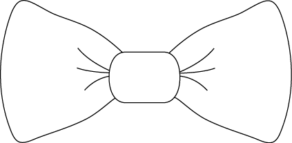 423x207 Bow Tie Clipart