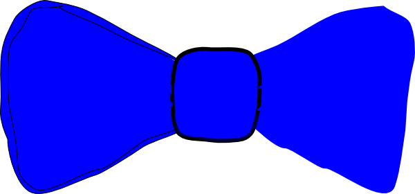600x280 Blue Bow Tie Clipart Free