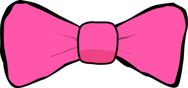 600x280 Pink Bow Tie Clipart