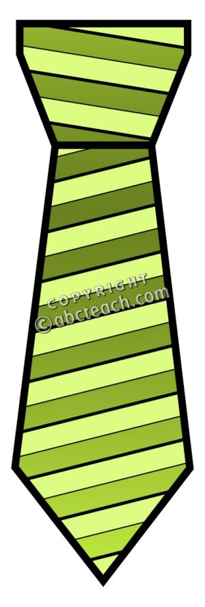 300x885 Striped Tie Clipart