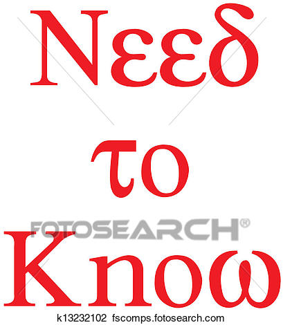 409x470 Clipart Of Need To Know K13232102