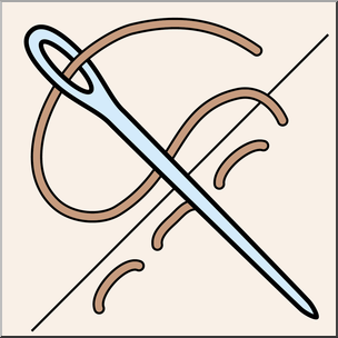 304x304 Clip Art Needle Color I Abcteach