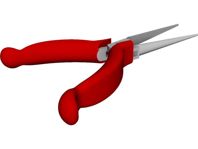 800x600 Craftsman Needle Nose Pliers 3d Cad Model
