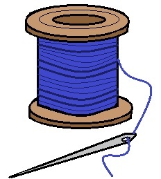 232x259 Needle And Thread Clip Art