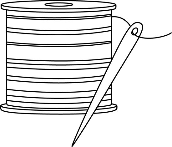 550x470 Needle And Thread Clip Art