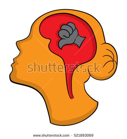 431x470 Despair Clipart Negative Thinking