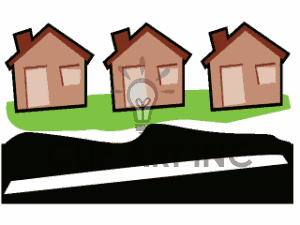 300x225 Neighborhood Black And White Clipart