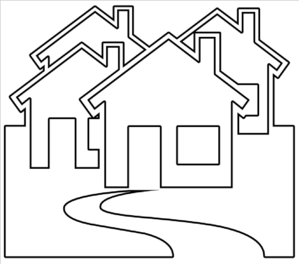 299x264 Neighborhood Outline Clip Art