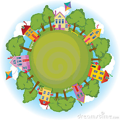 400x400 Community Clipart Neighborhood
