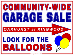 288x216 Oakhurst @ Kingwood Garage Sale