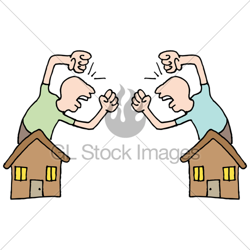 500x500 Neighbors Fighting Gl Stock Images