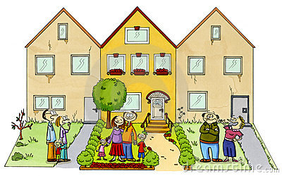 400x250 Familie Haus Clipart
