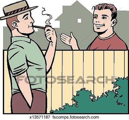 450x418 Stock Illustration Of Neighbors Chatting X13571187
