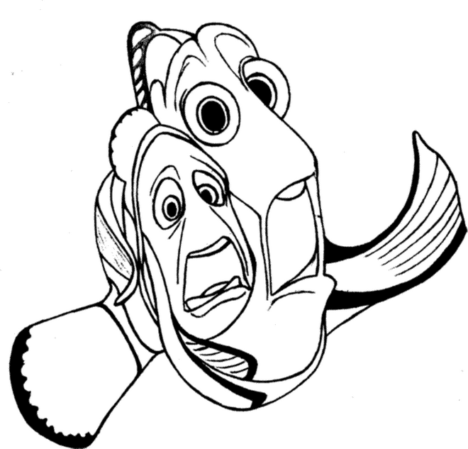 660x633 Black And White Finding Nemo Clipart