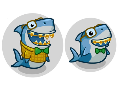400x300 Animals Nerd Shark By Game Pack Studio