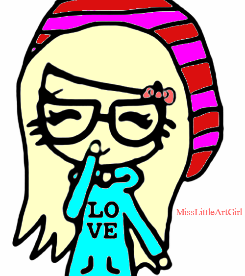 500x563 Chibi Nerd Girl By Misslittleartgirl