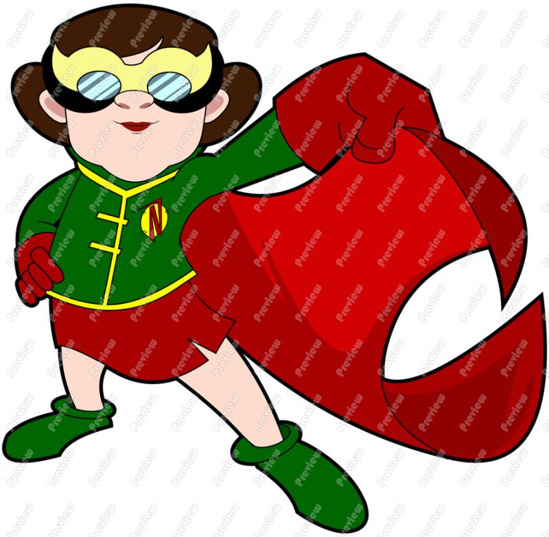 800x783 Nerd Superhero Girl Up Clip Art