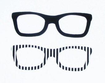 340x270 Retro Glasses Clip Art