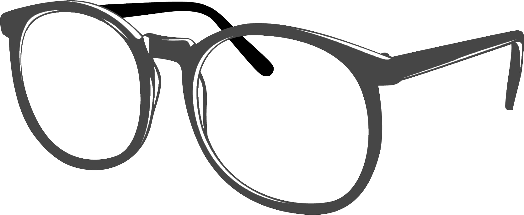 1670x687 Drawn Glasses Clipart Transparent