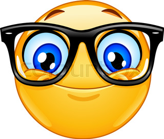 320x271 Nerd Emoticon Stock Vector Colourbox
