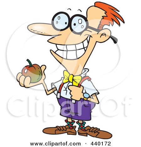 450x470 Clipart Devious Nerd With A Gadget 1