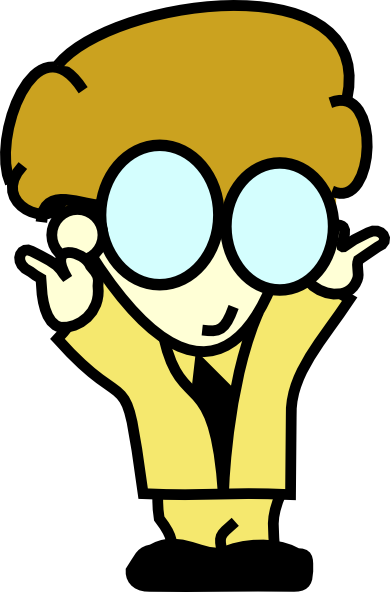 390x592 Nerd Cartoon Clip Art