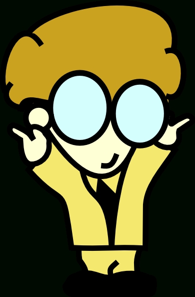 390x592 Nerd Cartoon Clip Art