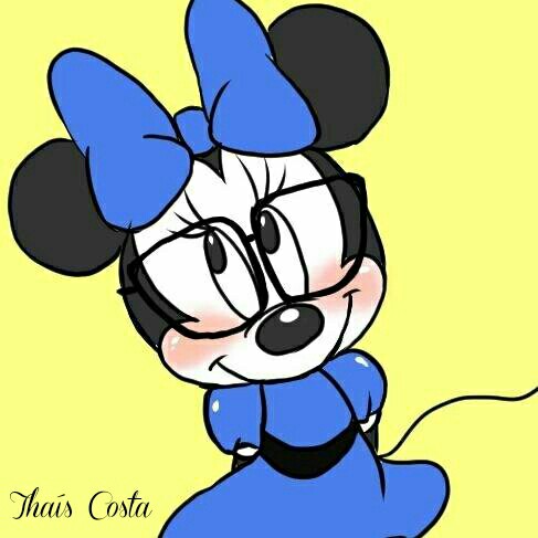 487x487 Sweet Minnie Mouse Sporting A Pair Of Nerd Glasses For The Looks