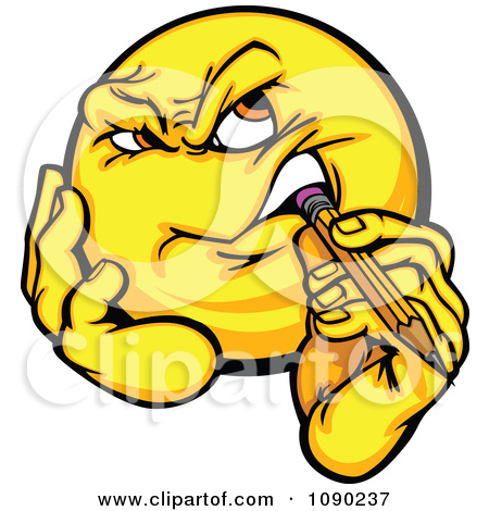 450x470 Thinking Face Clipart