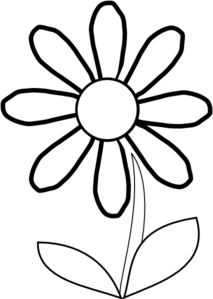 213x299 Black And White Daisy Clipart Clipart Panda