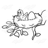 160x160 Abeka Clip Art Happy Baby A Nest With An Egg