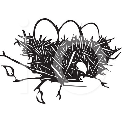 400x420 Eagle Nest Clipart Black And White Clipart Panda