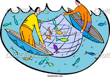 375x261 Fish Net Clipart Full Fish