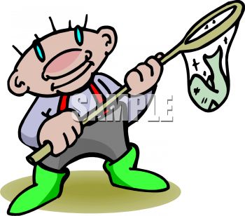 350x308 Fisherman Clipart Net Cartoon