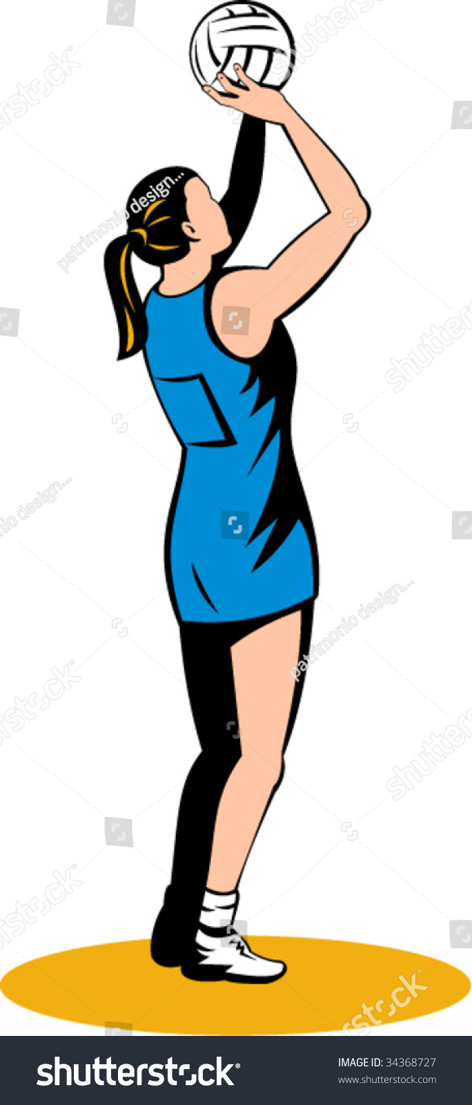 Cartoon Netball Player at genharlemblog Blog