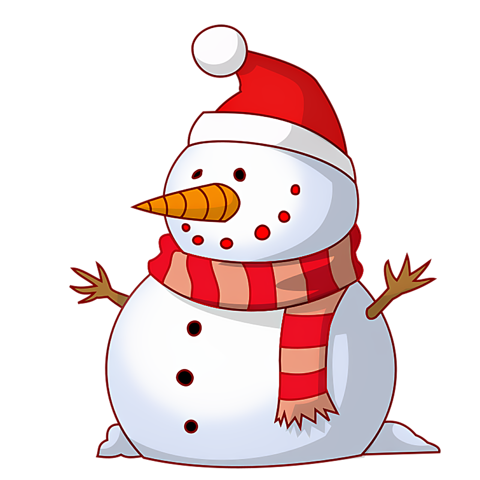 1600x1600 Snowman Transparent Background Clipart