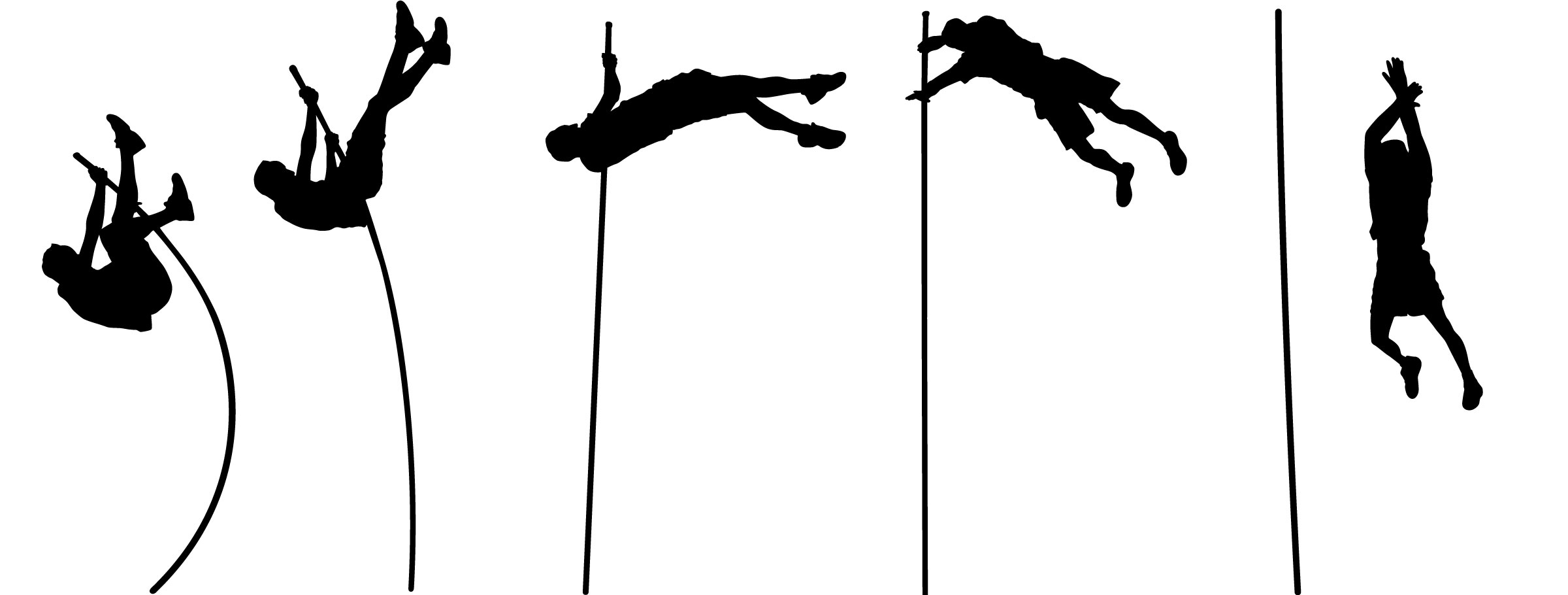 2400x910 Pole Vault Clip Art