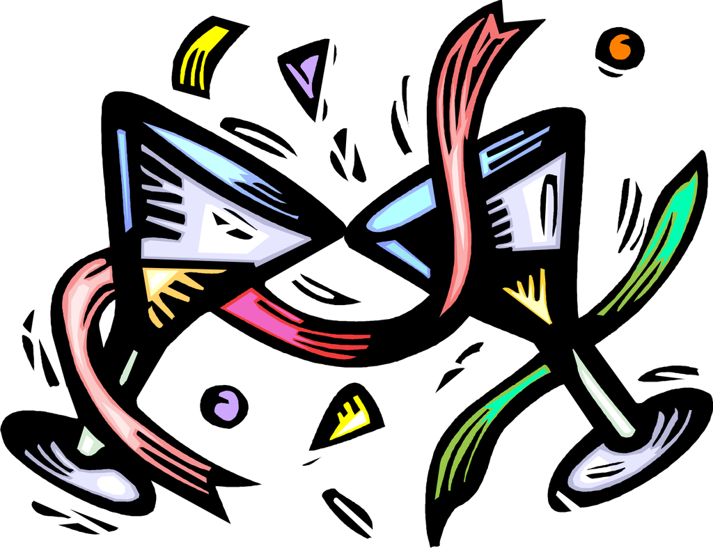 1024x787 Party Clipart New Year's Eve