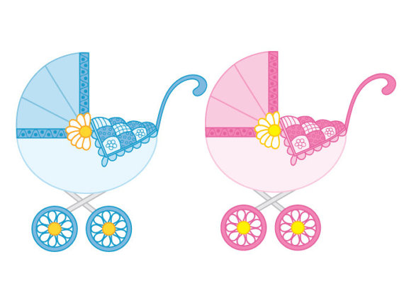 570x428 Baby Stroller Clipart
