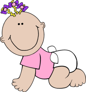277x297 Baby Girl Clip Art