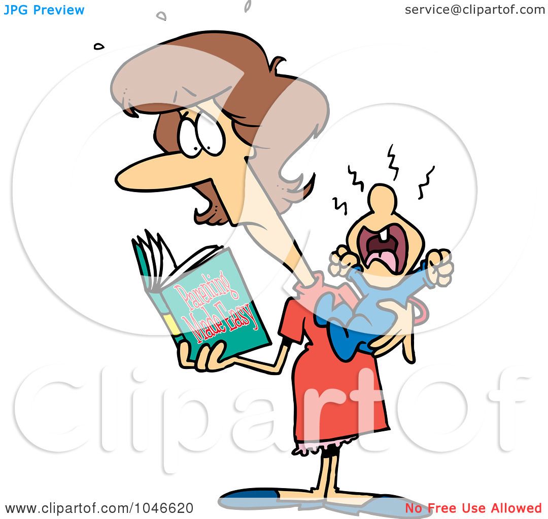 1080x1024 Royalty Free (Rf) Clip Art Illustration Of A Cartoon New Mom