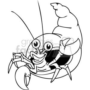 300x300 Royalty Free A Hermit Crab That Found A New Home To Grow Into