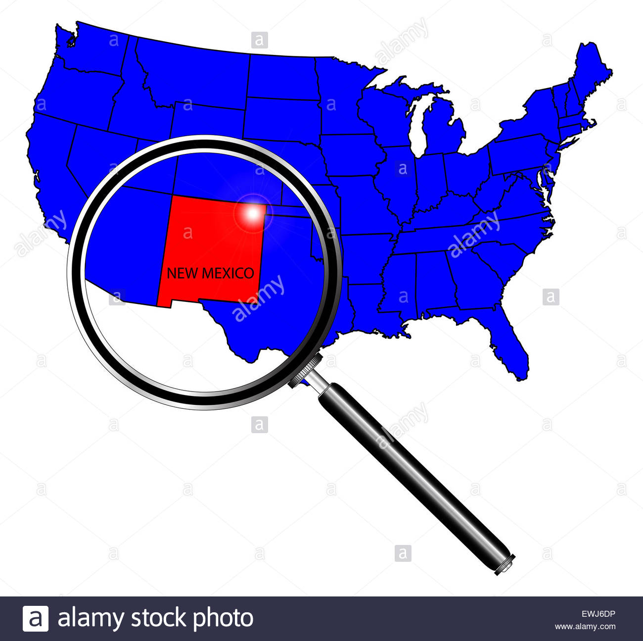 1300x1295 New Mexico State Outline Set Into A Map The United States