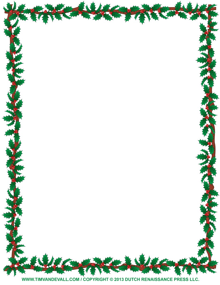 927x1200 Christmas Page Border Clipart Merry Christmas And Happy New Year