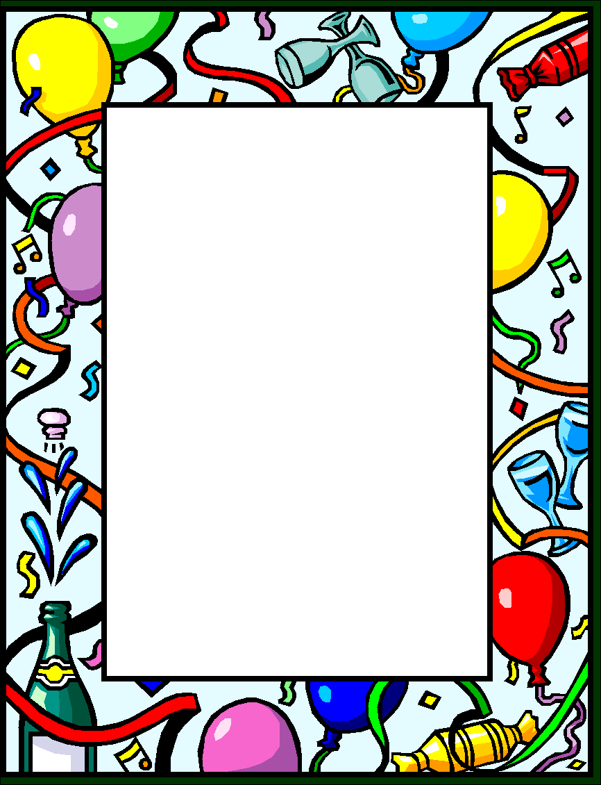 866x1130 Microsoft Word New Year Border Merry Christmas Amp Happy New Year